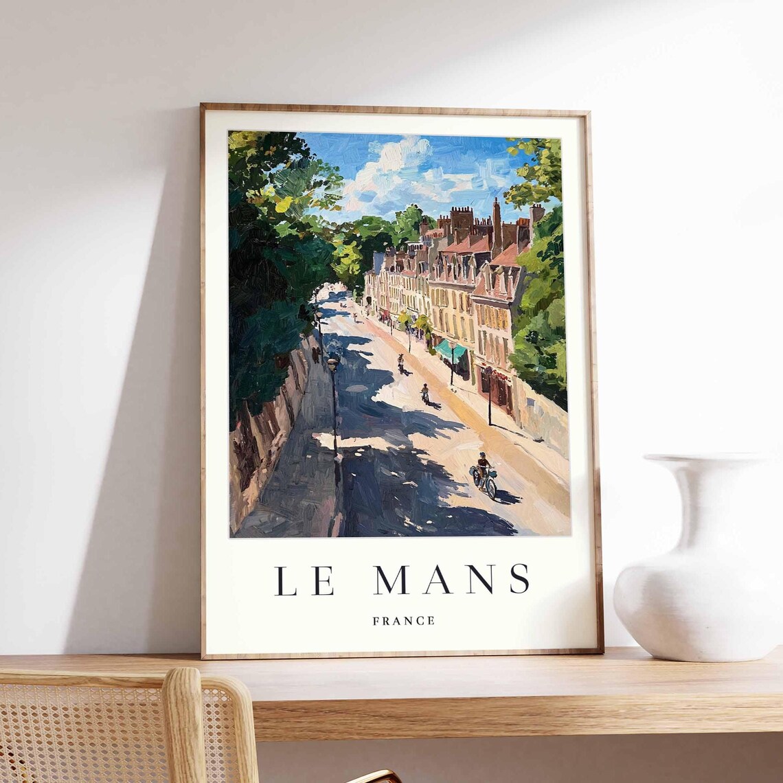 Le Mans Poster France Travel Print French Decor Europe European Wall Art City Gift