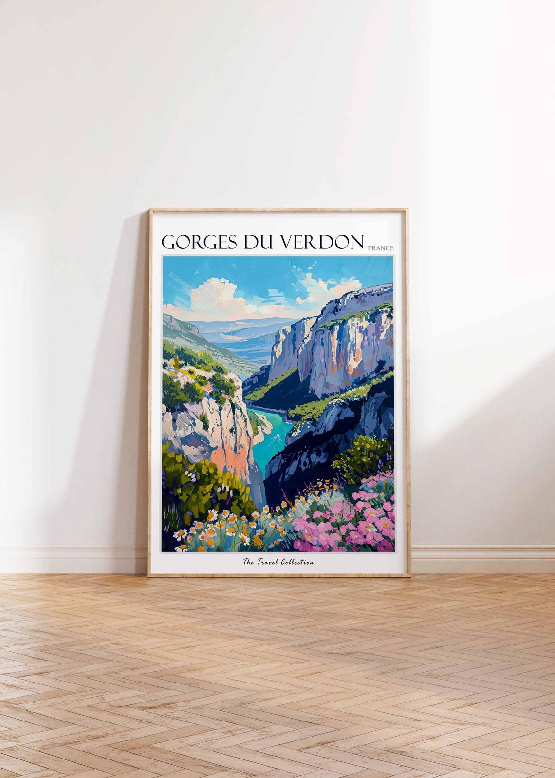 Gorges Du Verdon Poster France Travel Print French Decor Europe Travel Poster European Wall Art Gorges Du Verdon Travel Poster - Image 2