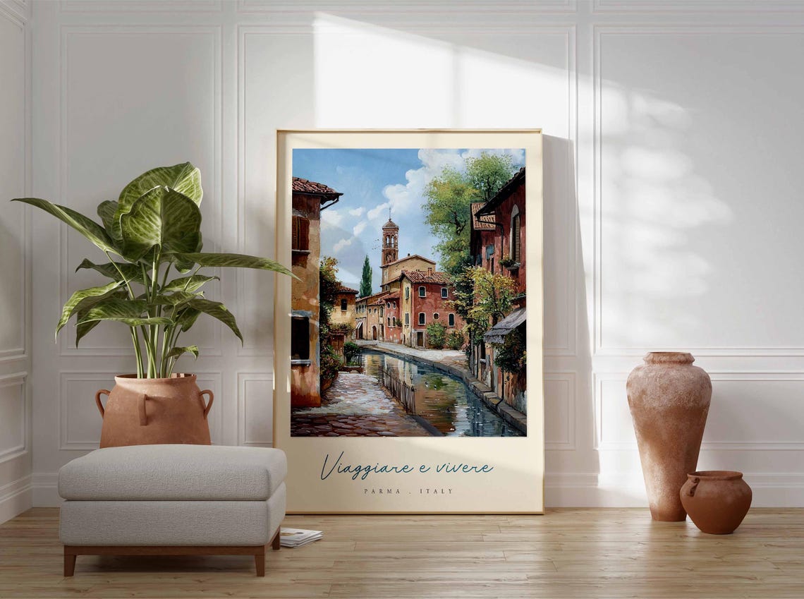 Parma Poster Italian Travel Print Parma Travel Art Parma Wall Art Italy Art Italy Travel Decor Italian Travel Gift - Image 3