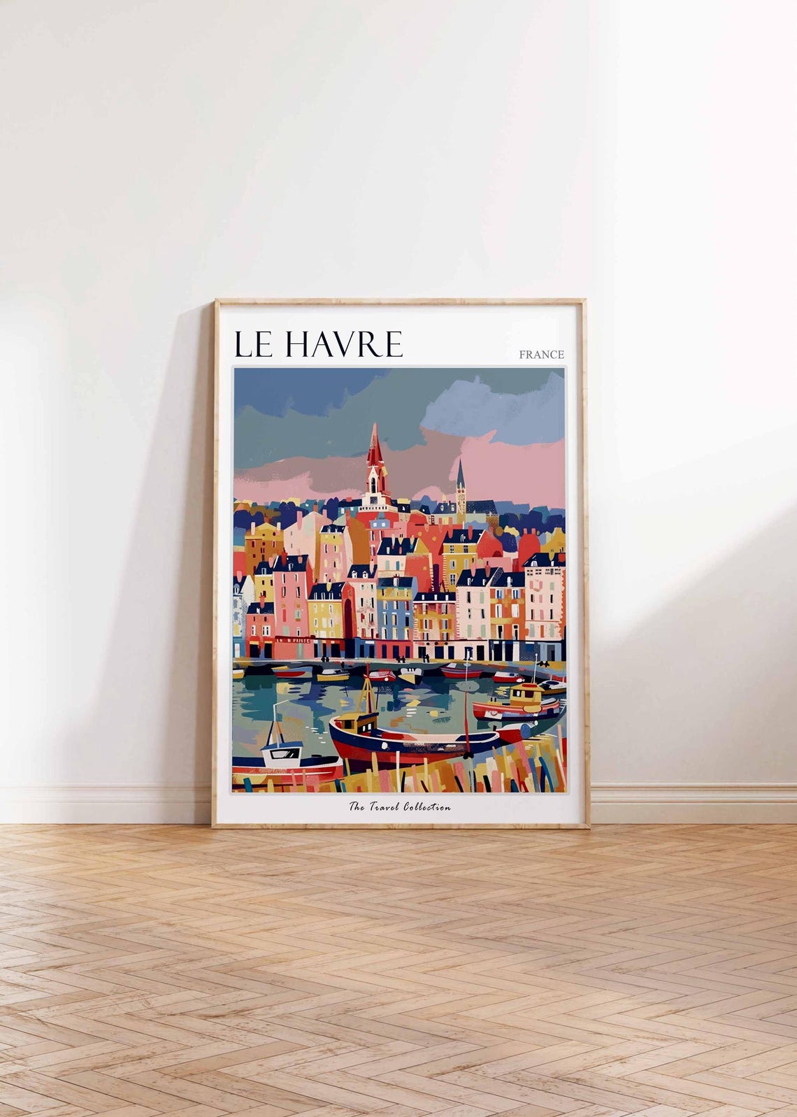 Le Havre Poster France Travel Print French Decor Europe Travel Poster European Wall Art Le Havre Gift Le Havre Travel Poster - Image 2