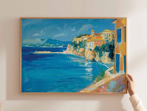 Corfu Greece Travel Poster, Ionian Sea