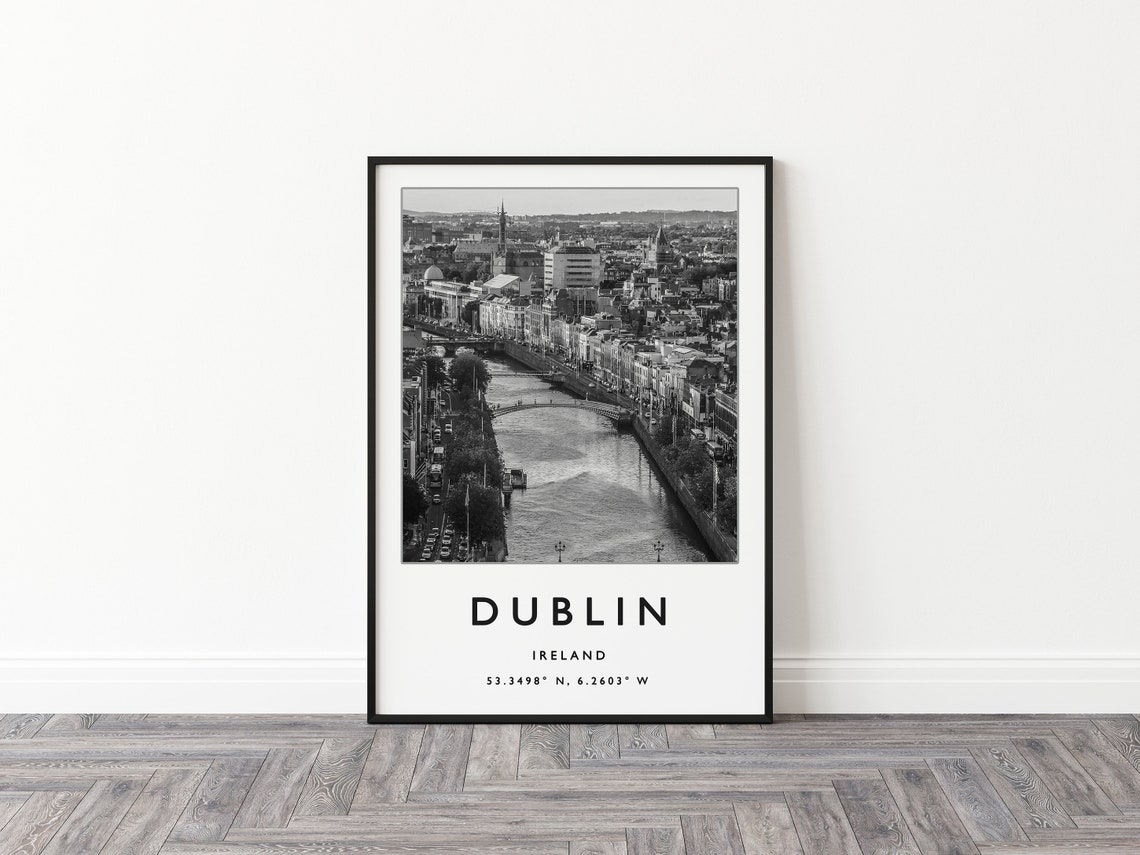 Dublin Travel Print Dublin Travel Poster Ireland Travel Poster European Travel Art Print Photographic Wall Art Travel Print - Image 3