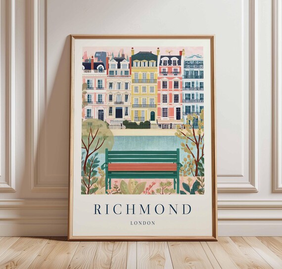 Richmond Park Poster London Travel Print British Nature Art