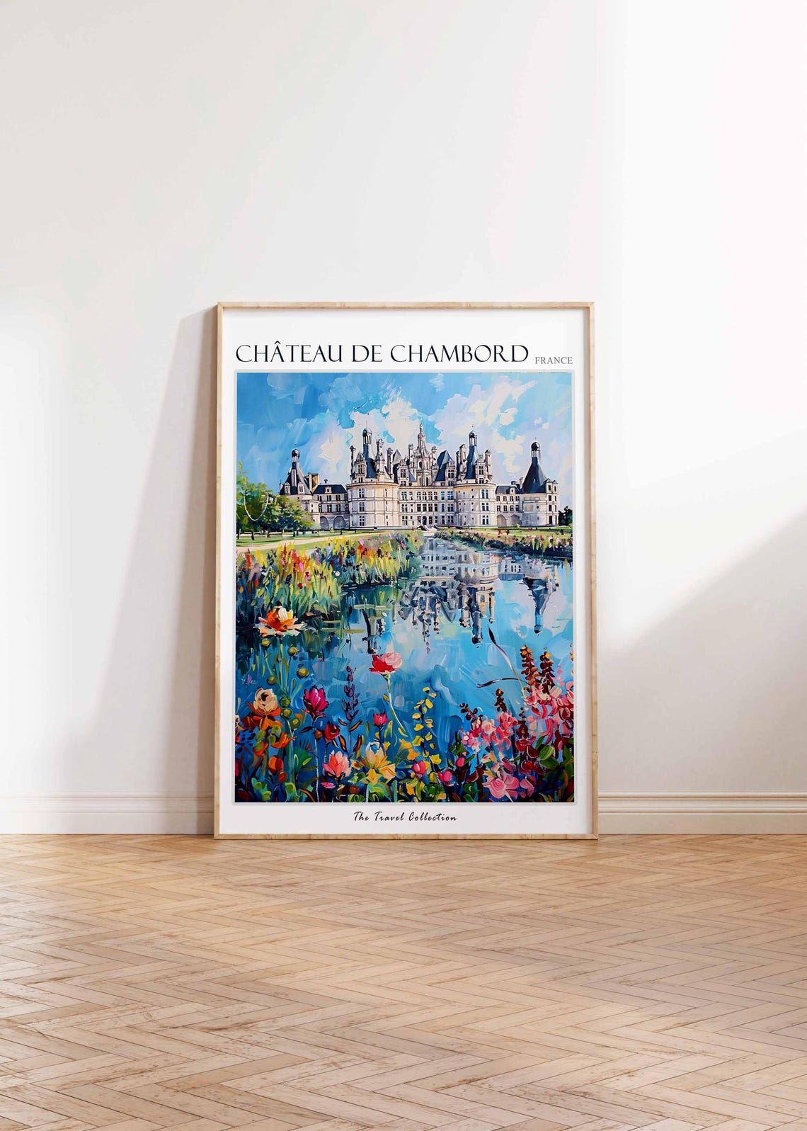 Chteau De Chambord Poster France Travel Print French Decor Europe Travel Poster European Wall Art Chteau De Chambord Travel Poster - Image 2