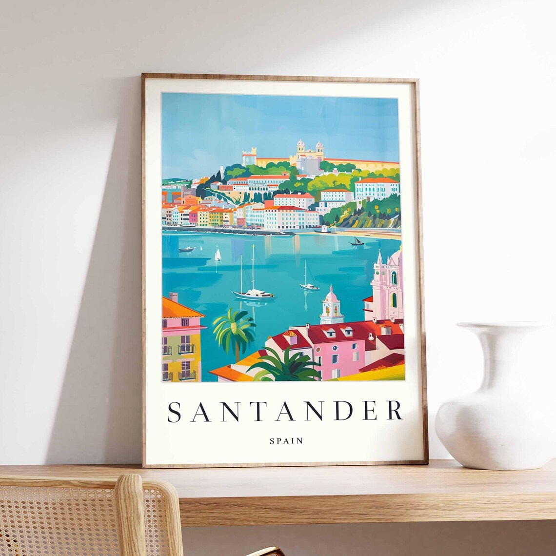 Mulhouse France Watercolor Old Town Street Scene Art Collection Poster