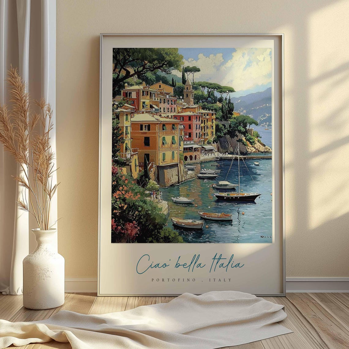 Portofino Poster Italian Travel Print Portofino Travel Art Portofino Wall Art Italy Art Italy Travel Decor Italian Travel Gift - Image 2