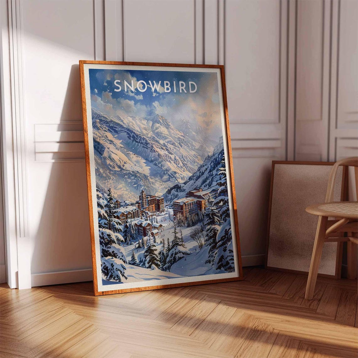 Snowbird Twilight Valley Lodges Under the Misty Peaks Utah Poster - Image 3