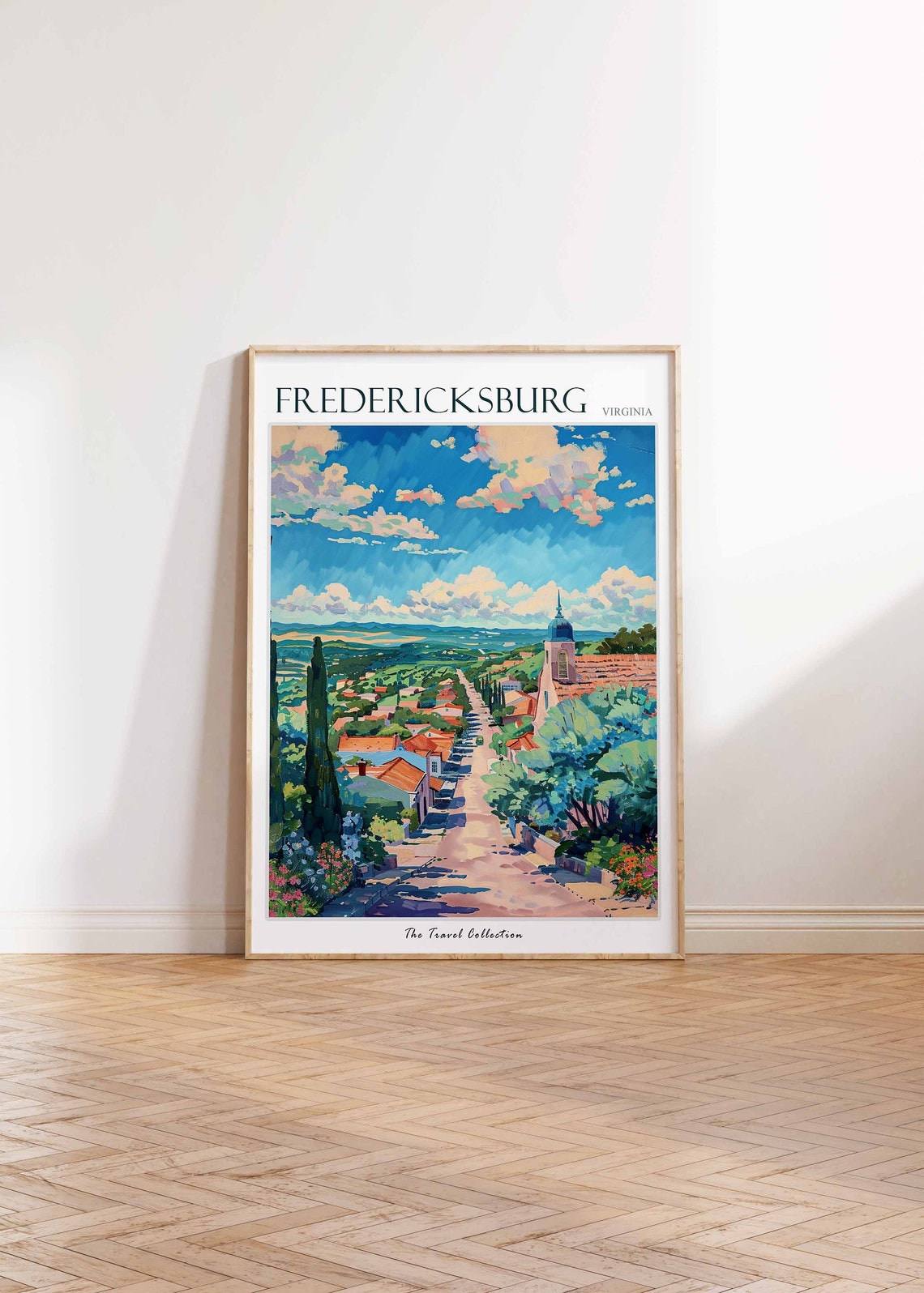 Fredericksburg Poster Virginia Travel Print Virginian Decor North America Travel Poster City Print Fredericksburg Travel Poster - Image 2