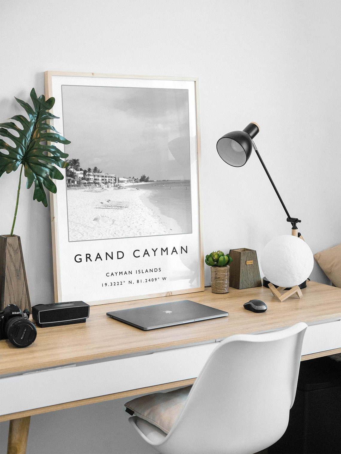 Grand Cayman Travel Print Grand Cayman Travel Poster Cayman Islands Travel Print Beach Travel Poster Sea Travel Art Travel Gift - Image 2