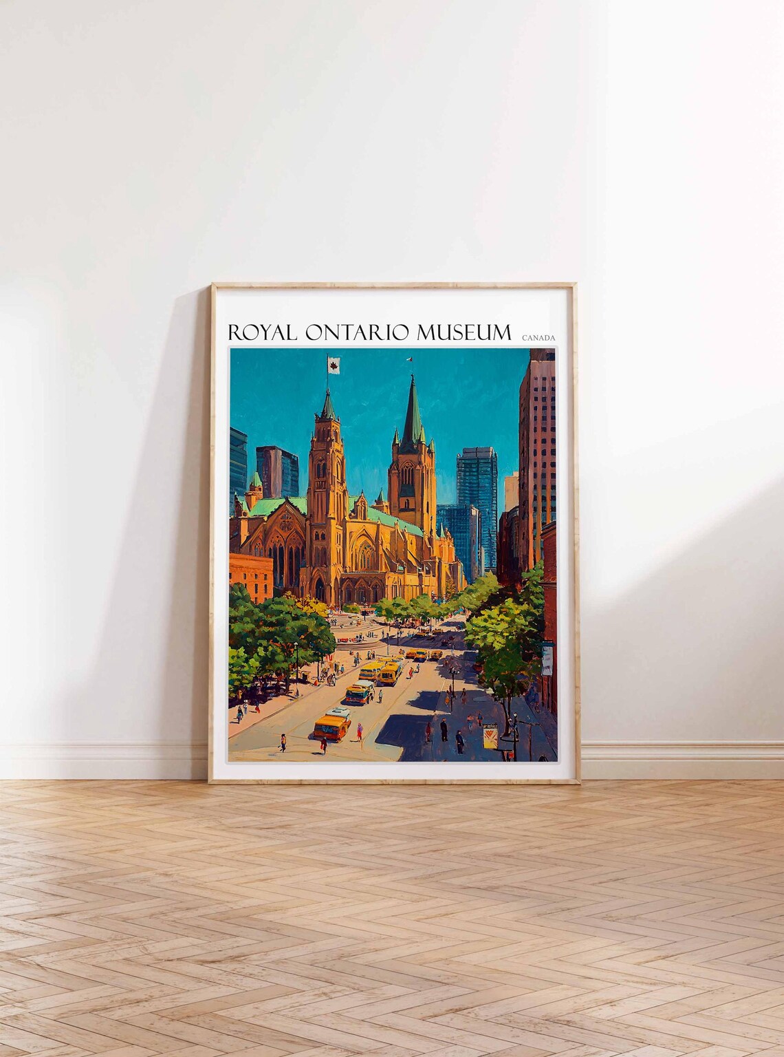Royal Ontario Museum Poster Royal Ontario Museum Art Canadian Travel Print Canada Travel Art Botanical Decor Floral Art Canada Gift - Image 2