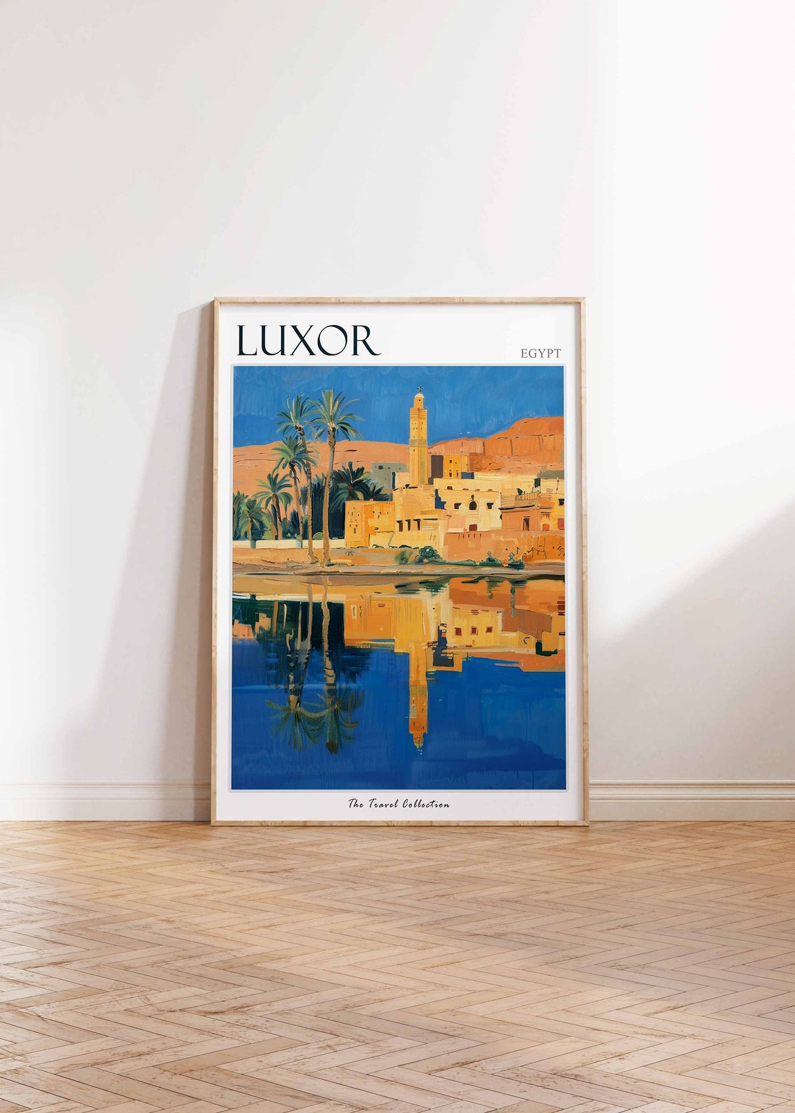 Luxor Poster Egypt Travel Print Egyptian Decor Africa Travel Poster African Wall Art City Print Luxor Gift Luxor Travel Poster - Image 2