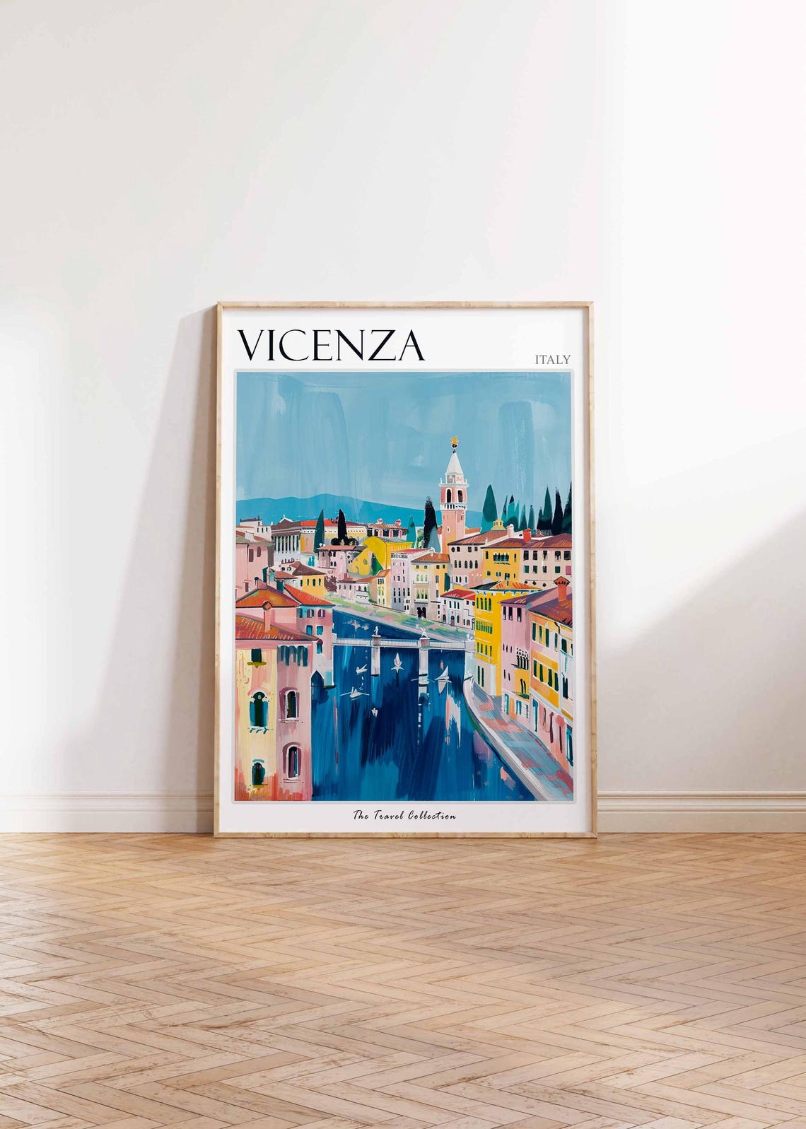 Vicenza Poster Italian Travel Print Vicenza Travel Art Vicenza Wall Art Italian Travel Vicenza Home Decor Vicenza Travel Gift - Image 2