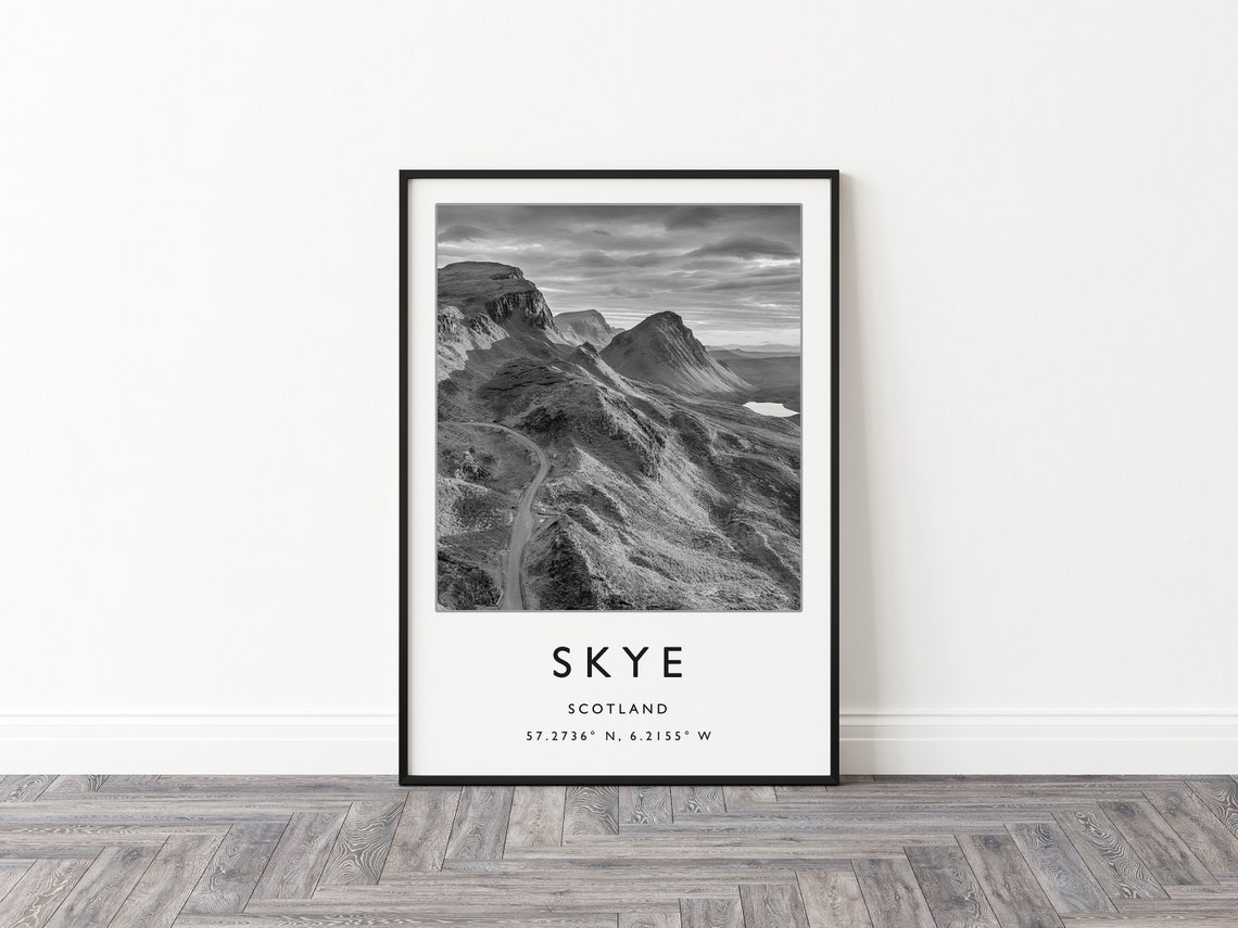 Isle Of Skye Scotland Rugged Mountain Landscape Photography Poster - Image 2
