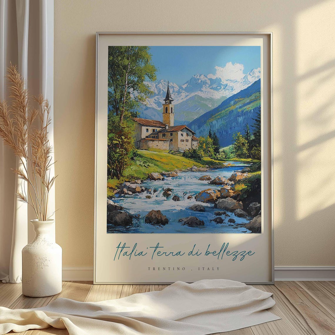 Trentino Poster Italian Travel Print Trentino Travel Art Trentino Wall Art Italy Art Italy Travel Decor Italian Travel Gift - Image 2