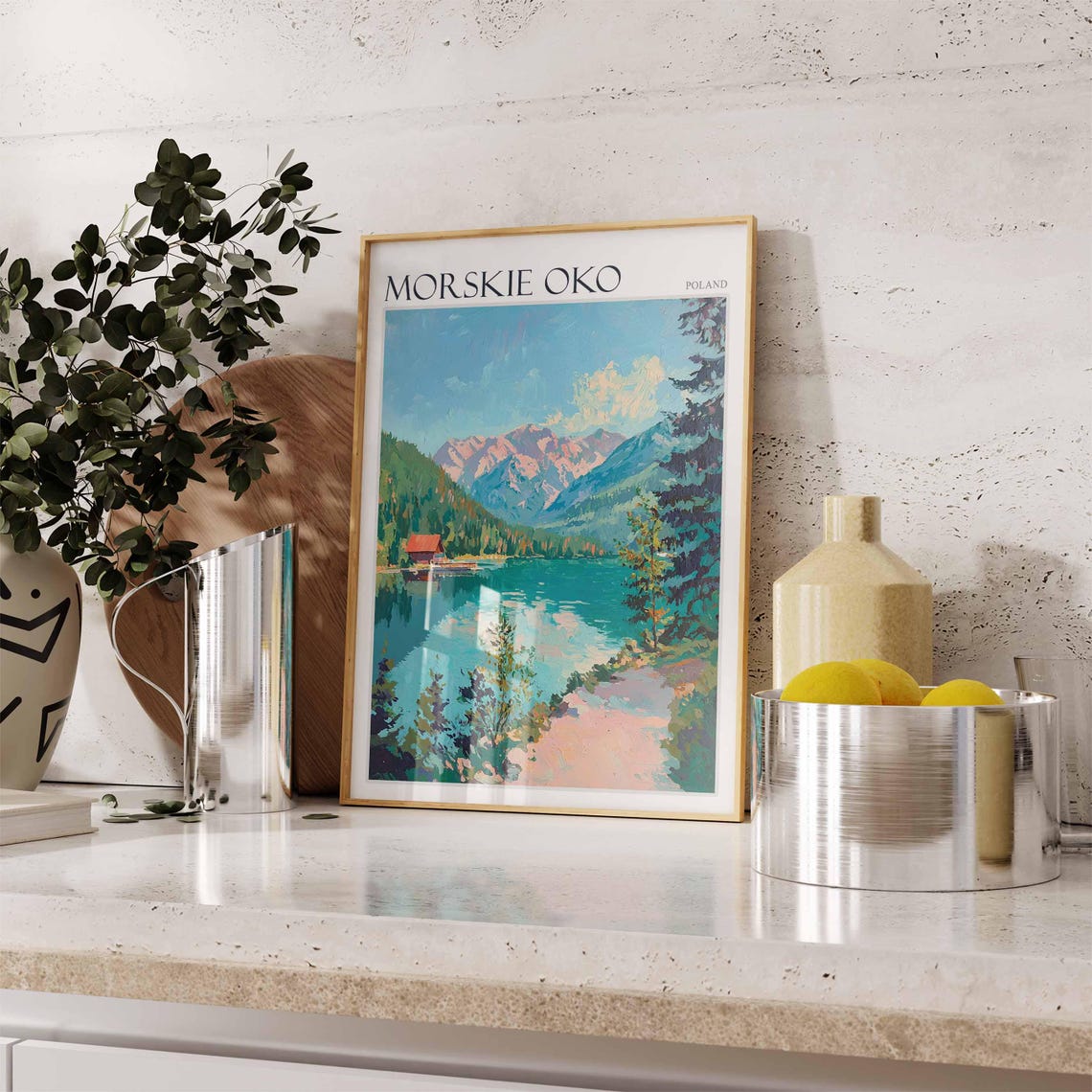Morskie Oko Poster Morskie Oko Travel Print Poland Wall Art Poland Travel Print European Decor City Print Poland Gift - Image 2