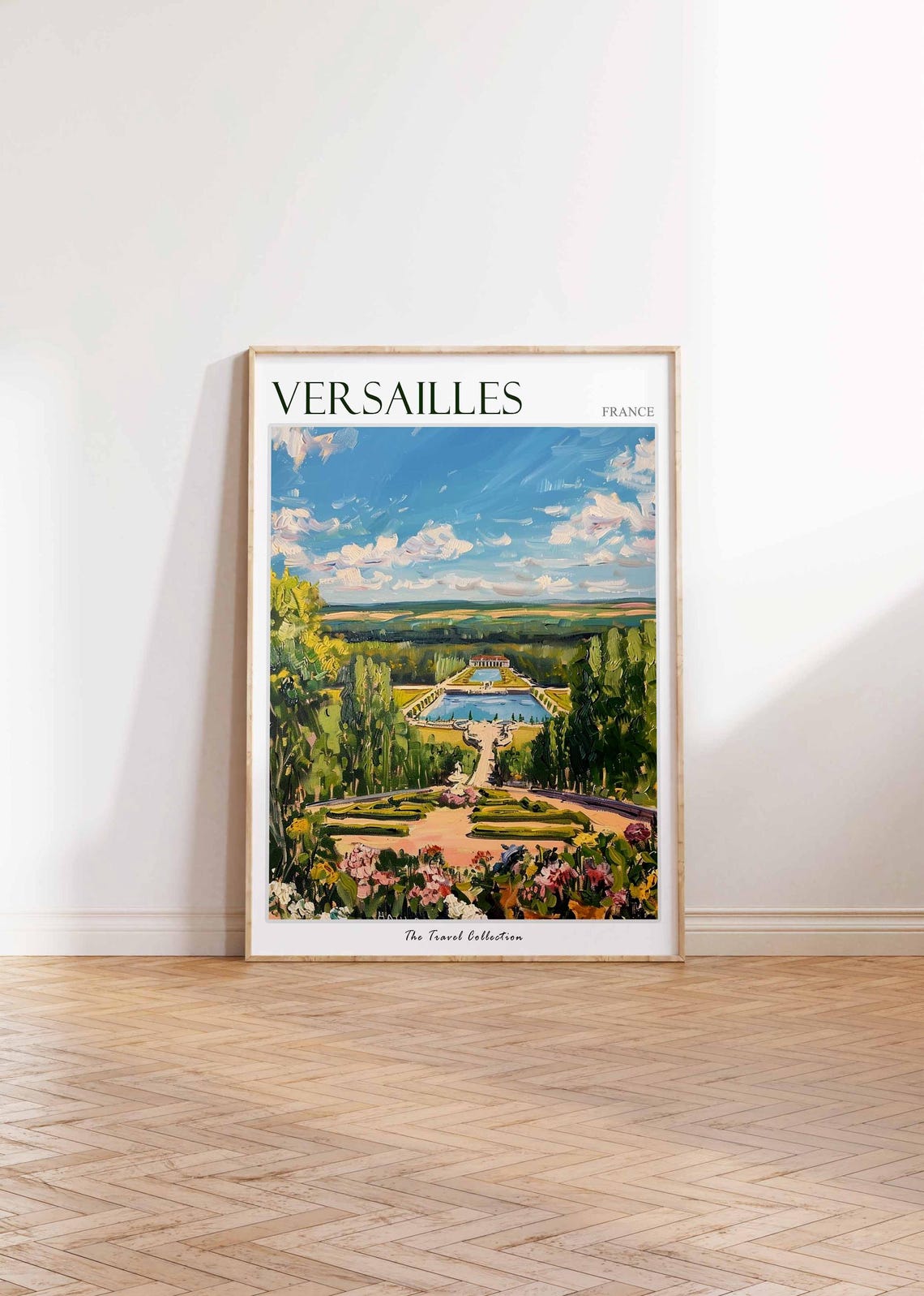 Versailles Poster France Travel Print French Decor Europe Travel Poster European Wall Art Versailles Gift Versailles Travel Poster - Image 2