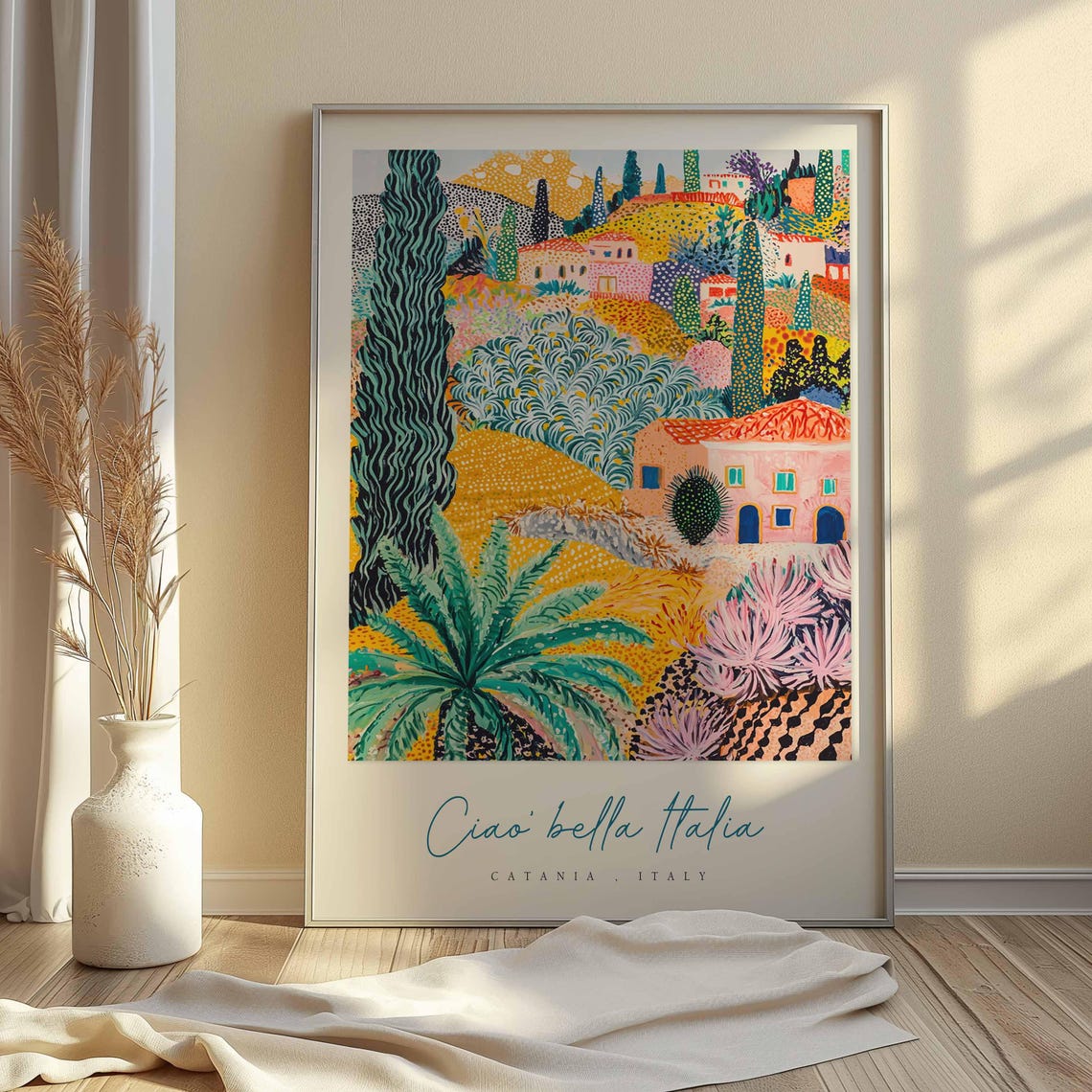 Catania Poster Catania Travel Print Catania Travel Art Catania Wall Art Italy Art Italy Travel Decor Italian Travel Gift - Image 2