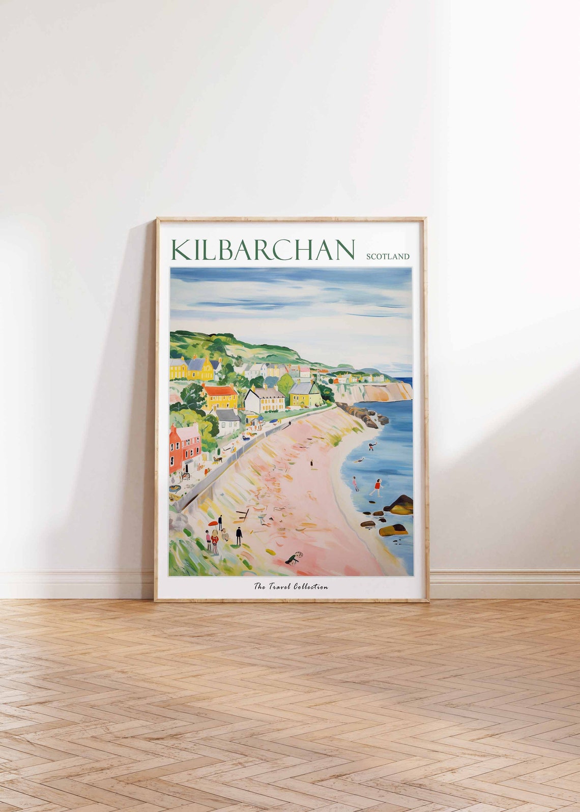 Kilbarchan Poster Kilbarchan Travel Print Scotland Travel Poster Scottish Decor Tropical Decor Sea Print Kilbarchan Travel Poster - Image 2