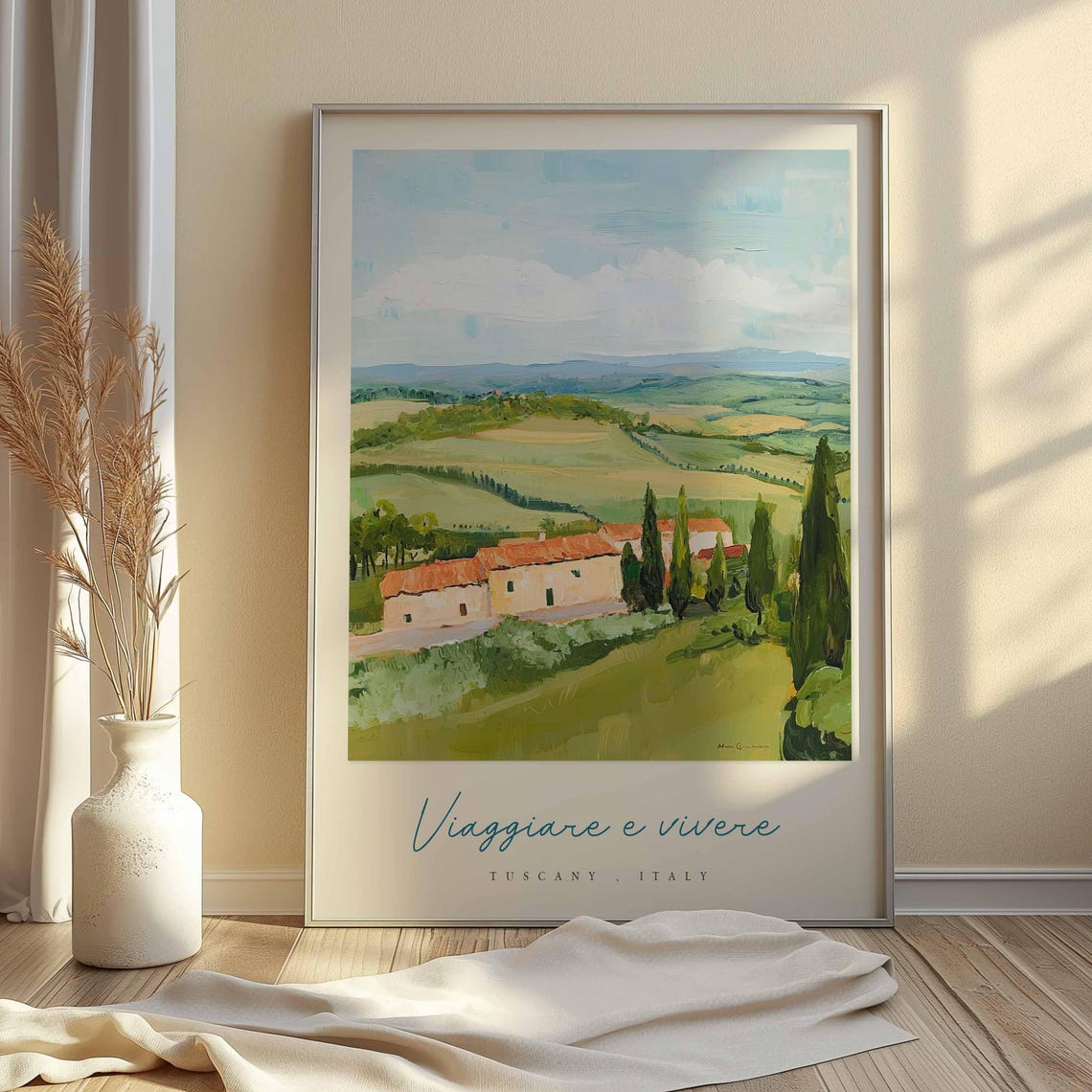 Tuscany Poster Italian Travel Print Tuscany Travel Art Tuscany Wall Art Italy Art Italy Travel Decor Italian Travel Gift - Image 2