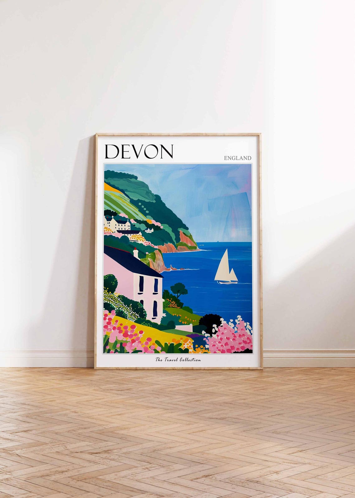 Devon Poster England Travel Print Devon Travel Art Devon Wall Art England Travel Devon Home Decor Devon Travel Gift - Image 2