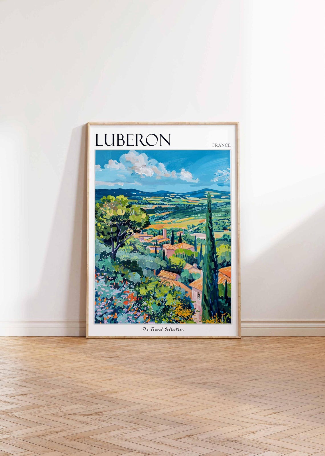 Luberon Poster France Travel Print French Decor Europe Travel Poster European Wall Art Luberon Gift Luberon Travel Poster - Image 2