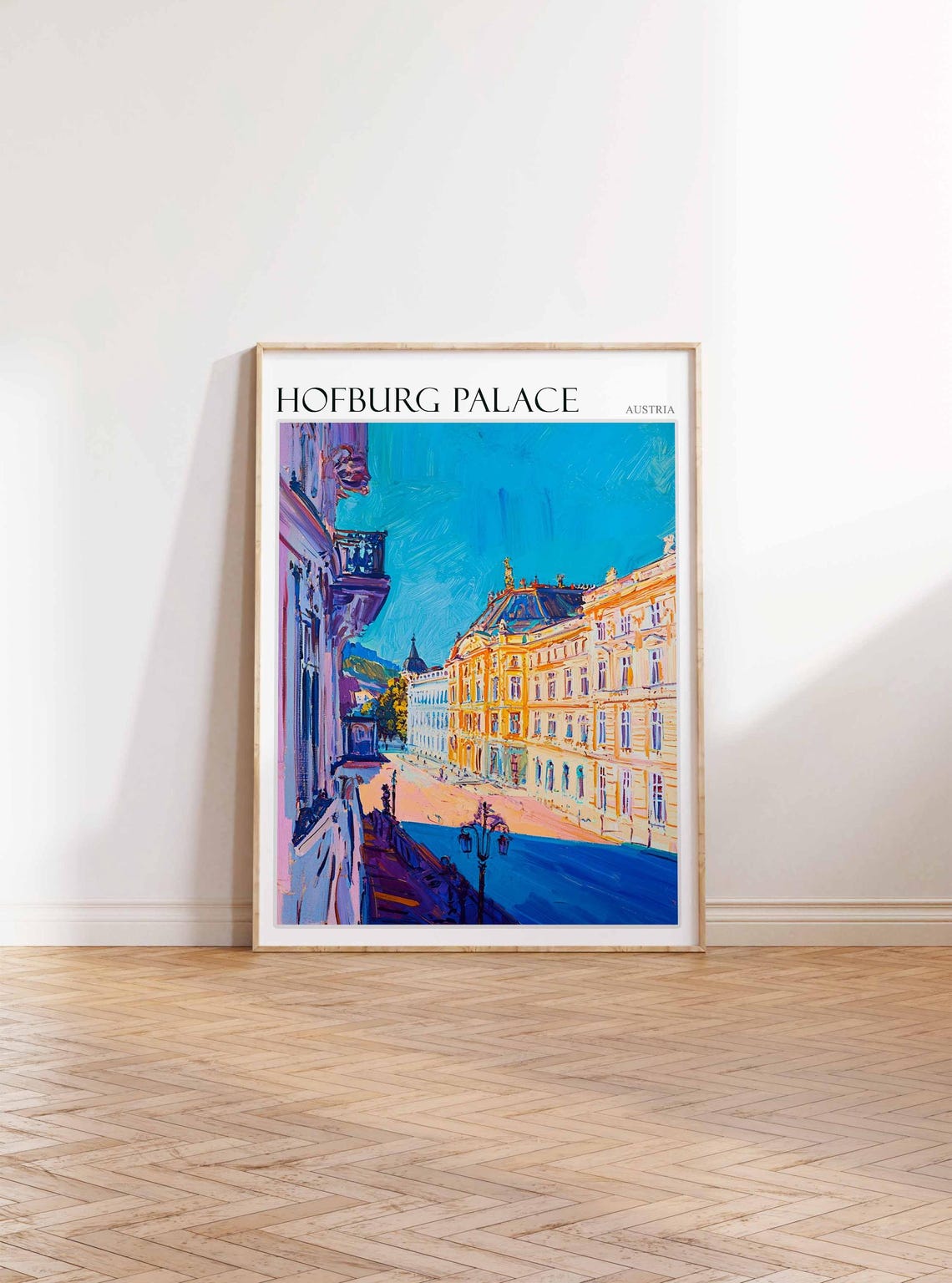 Hofburg Palace Poster Austria Travel Print Austrian Decor Europe Travel Poster European Wall Art Hofburg Palace Travel Poster - Image 3