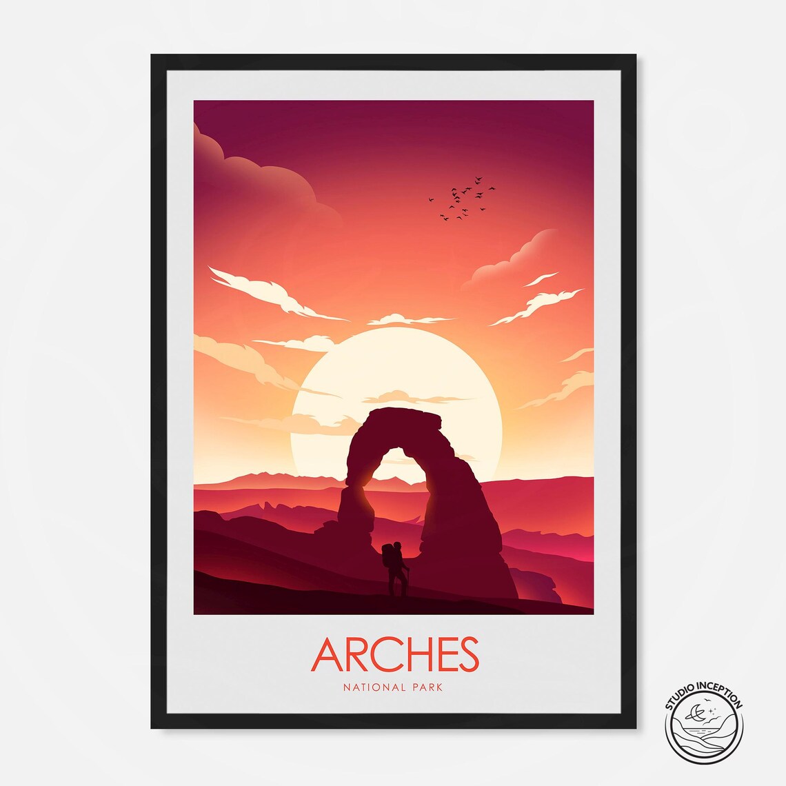 Arches National Park Travel Print Poster Print