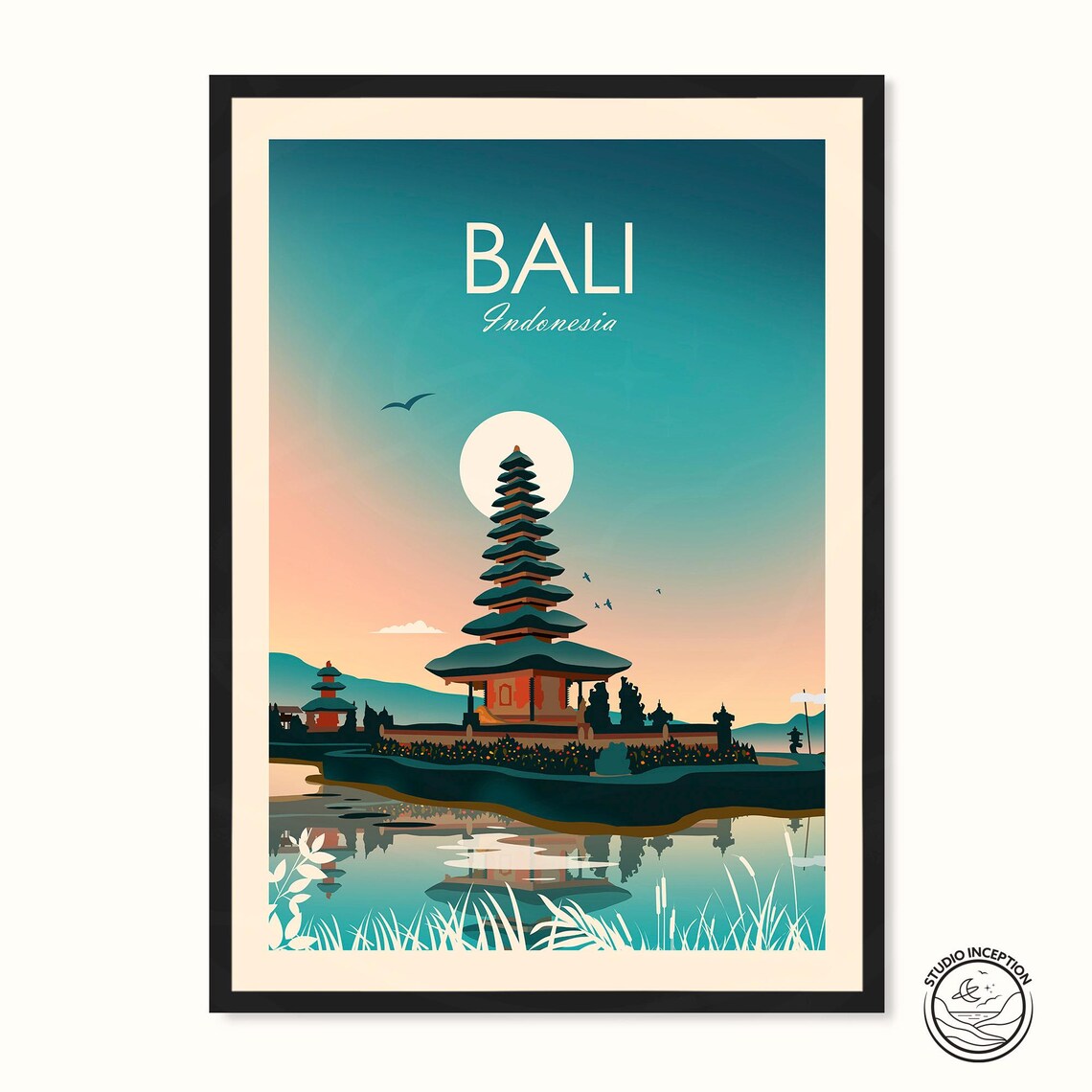 Bali Indonesia Travel Poster, Asia Art Print - Image 4