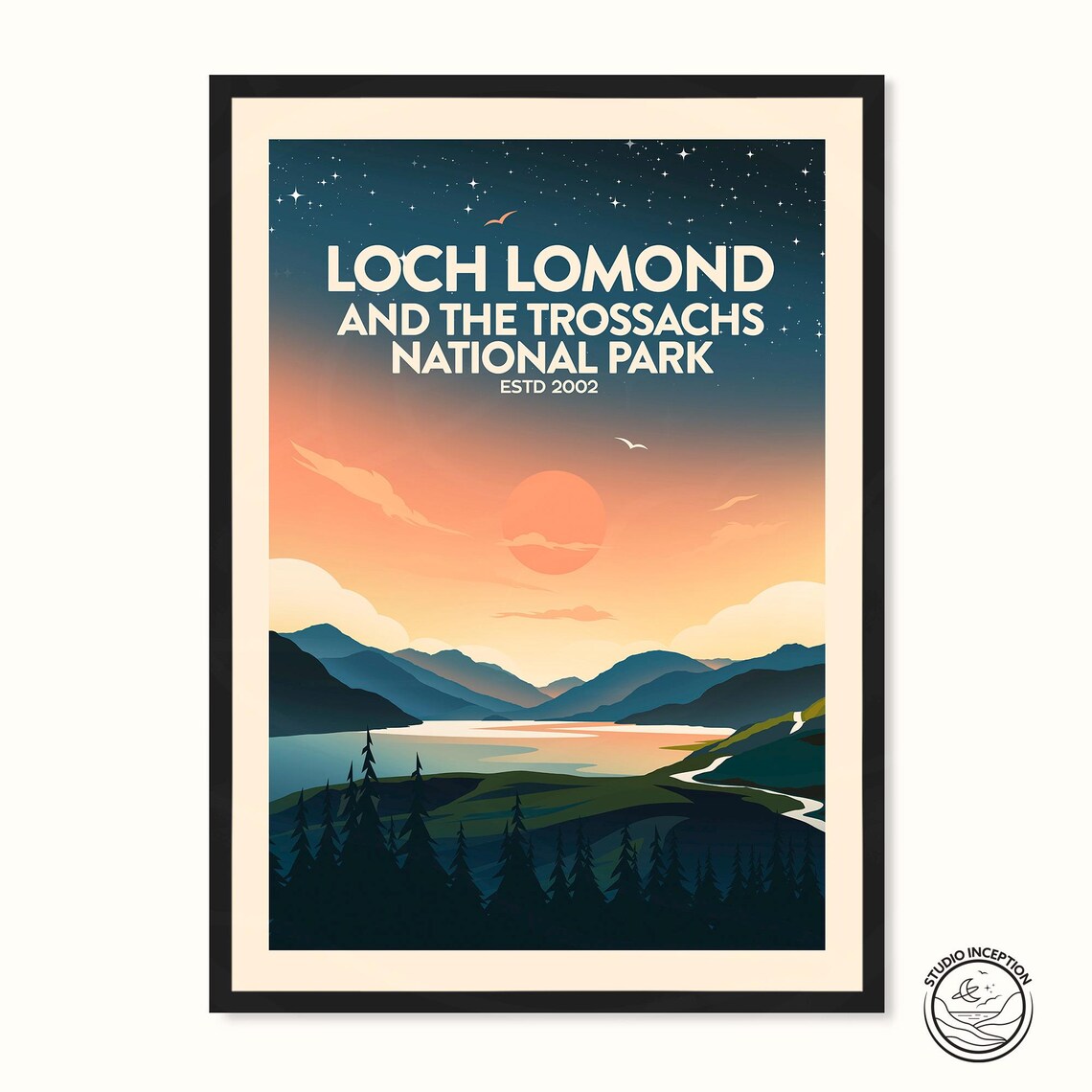 Loch Lomond The Trossachs National Park Travel Poster