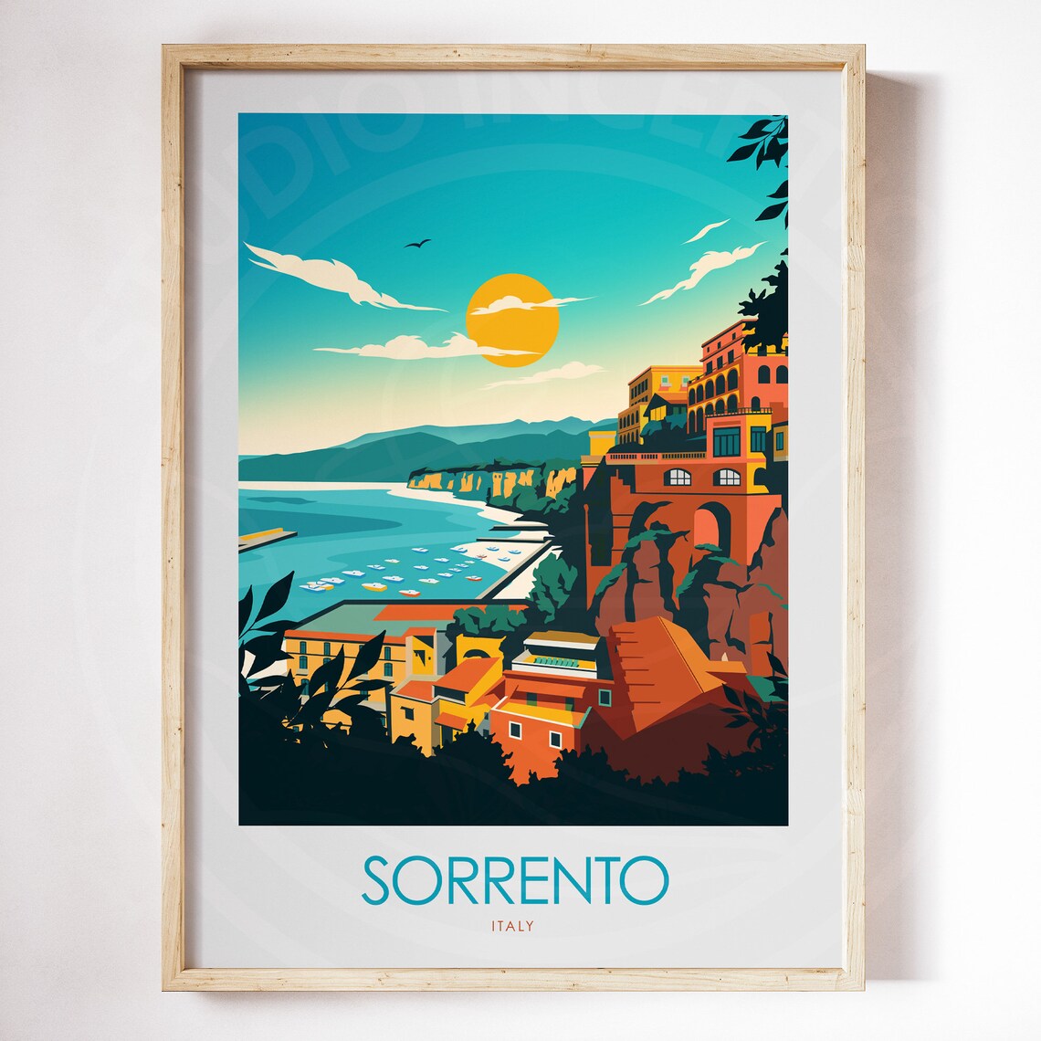 Sorrento Italy Travel Poster, Europe Wall Art - Image 3