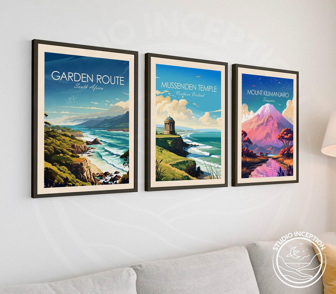 Garden Route Travel Print Africa Wall Art South Africa Poster Framing And Personalisation Available Custom Travel Gift Of Garden Route - Image 3