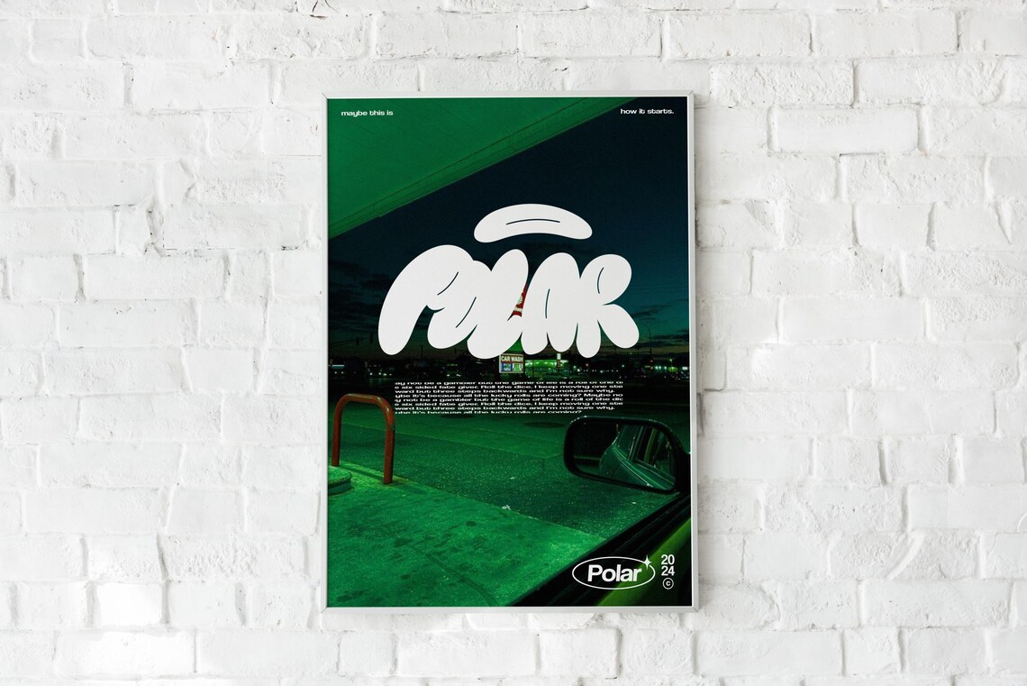 Polar Trendy Bedroom Or Kitchen Poster Print