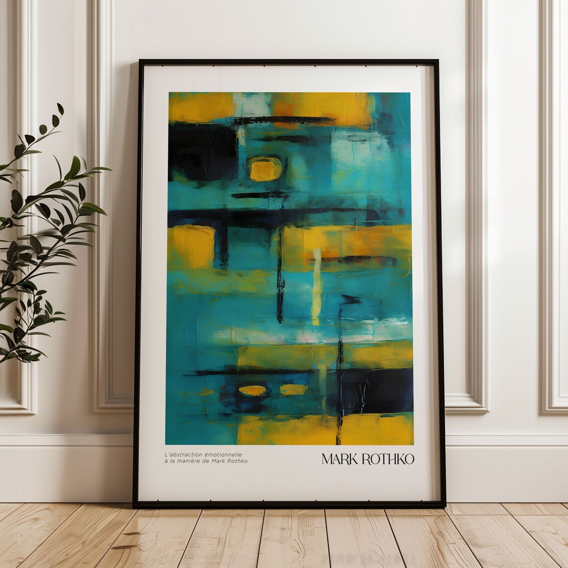 Mark Rothko Inspired Poster, Modern Wall Art