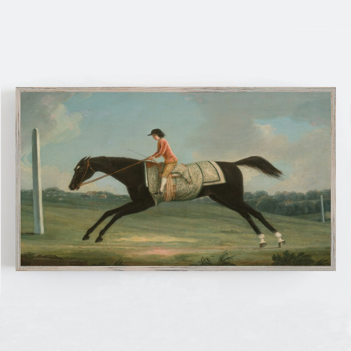 Vintage Horse Wall Art, Farmhouse Art Print