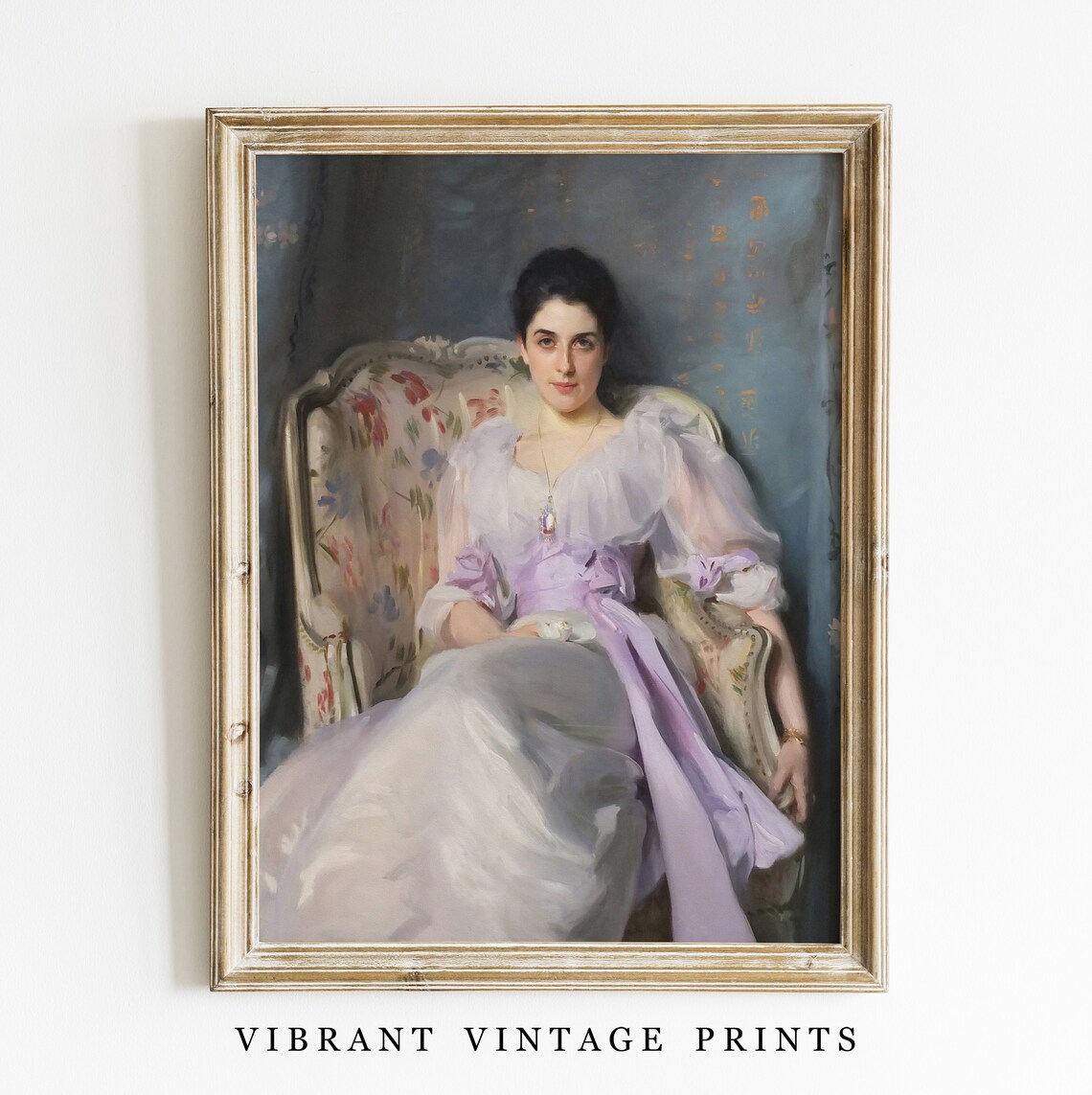 Victorian Woman Portrait, Vintage Fashion Art Print