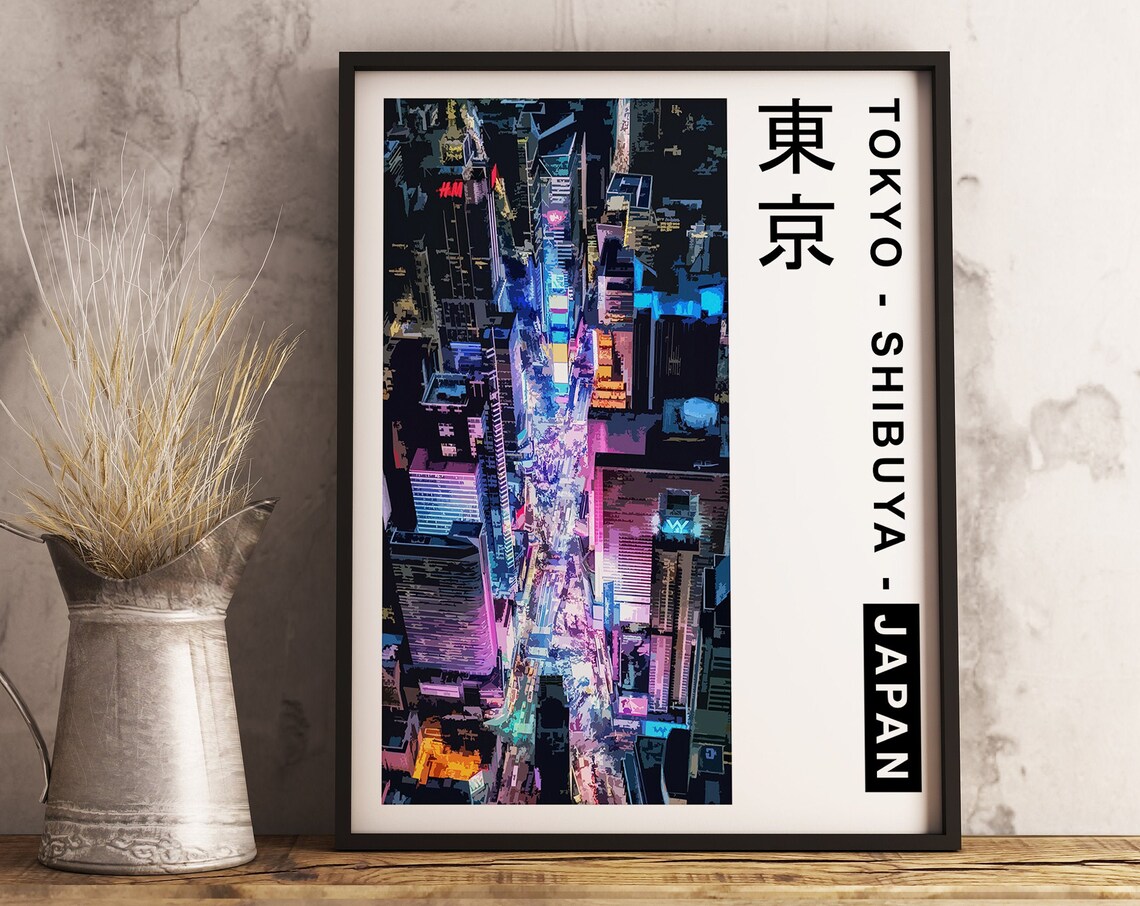 Tokyo Japan Cyberpunk Travel Poster, Neon City - Image 3