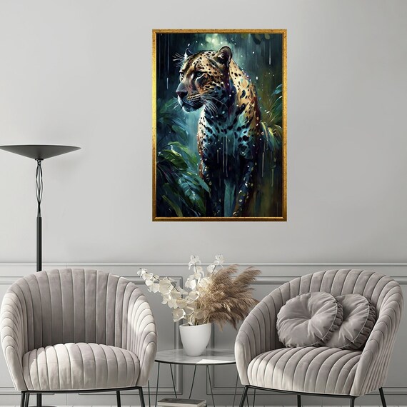 Botany and Leopard, Leopard Print Art Print