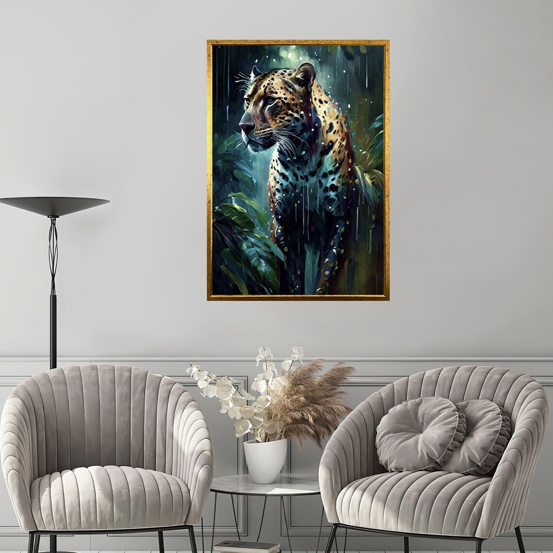 Botany and Leopard, Leopard Print Art Print