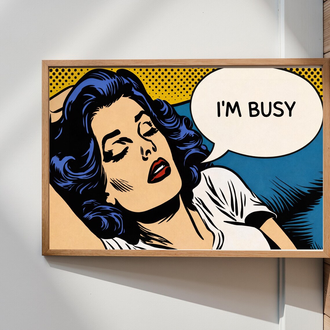 Pop Art Poster, Retro Comic Style Woman