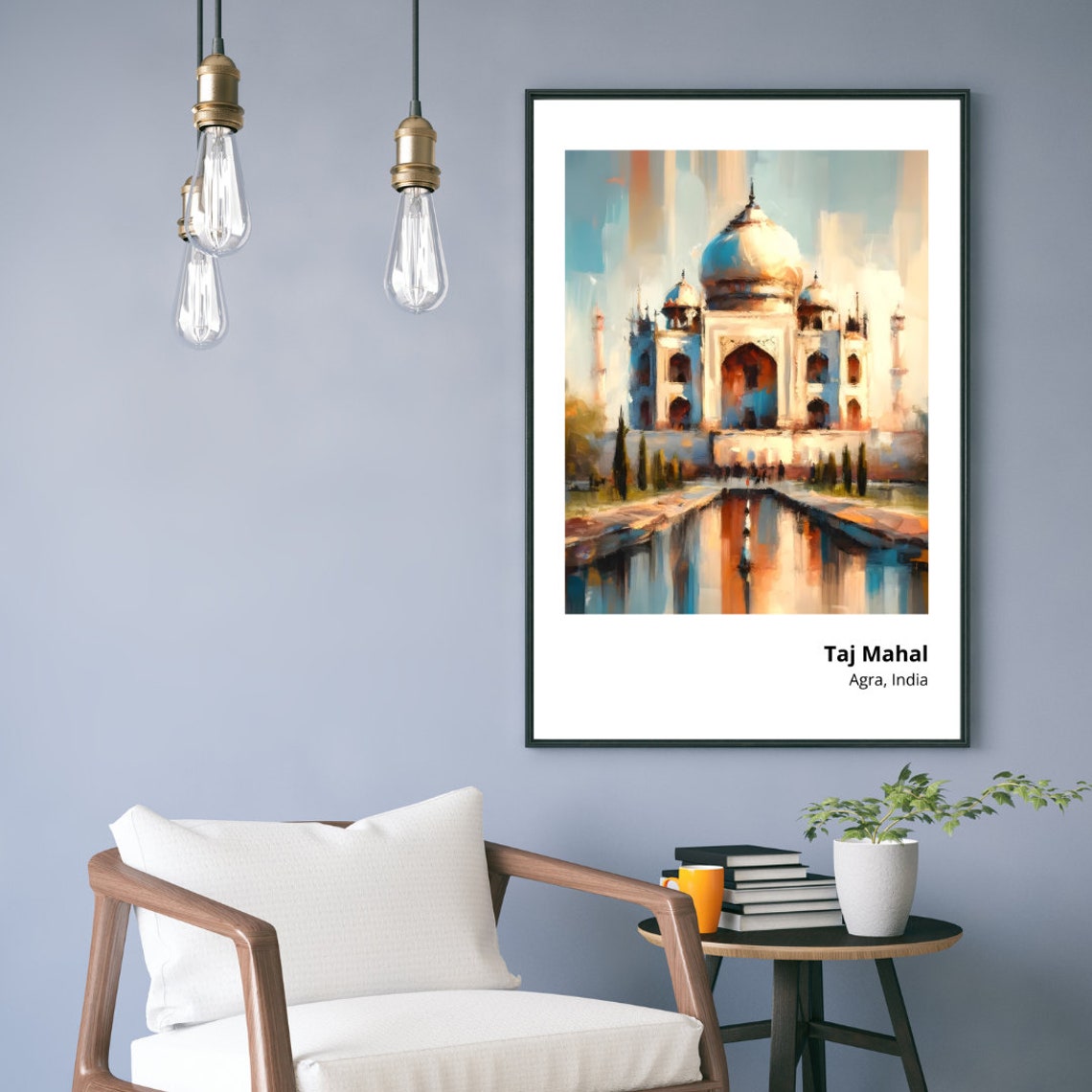 Taj Mahal Agra India Marble Mausoleum Reflection Serene Morning Poster - Image 2