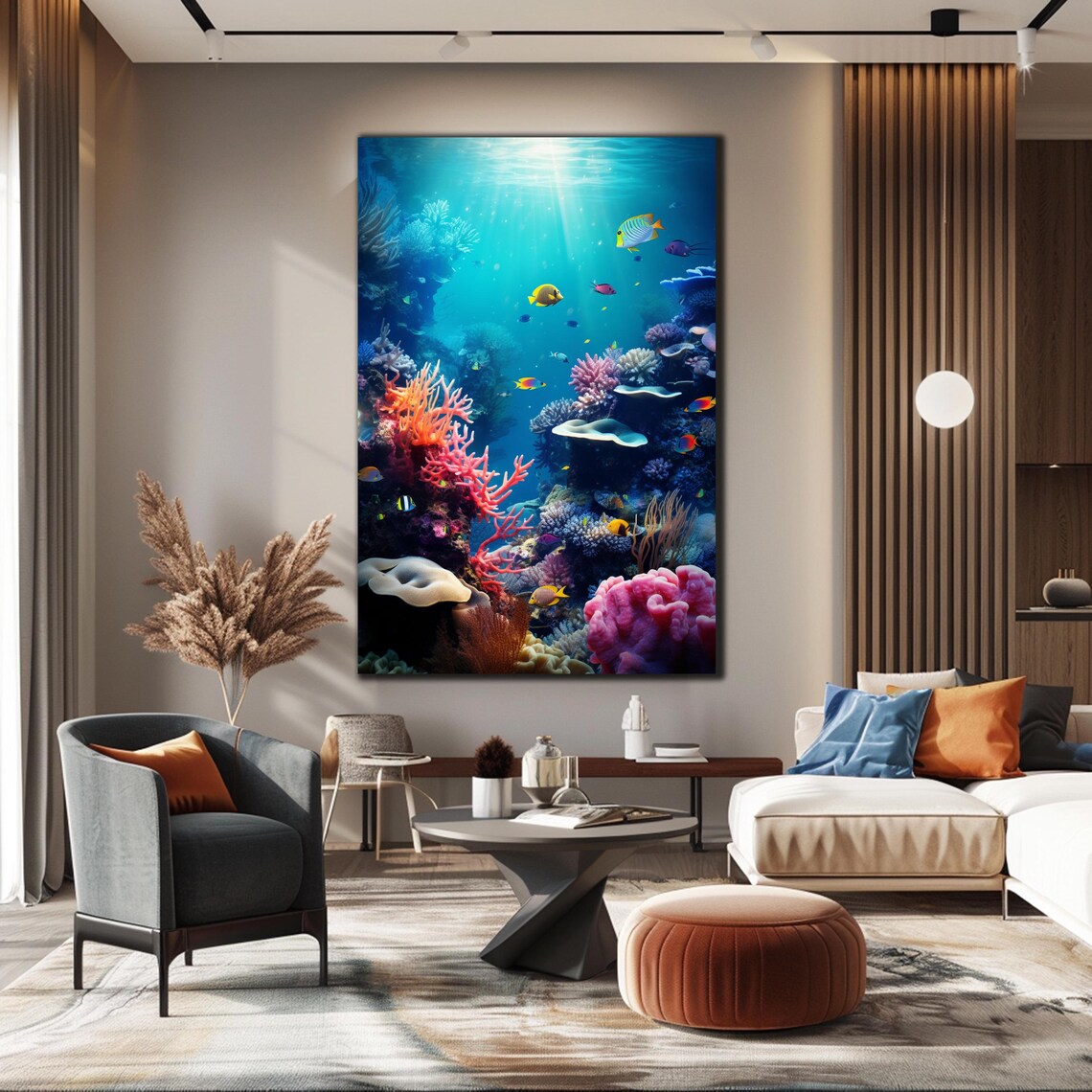 Under Sea Aquarium Wall Art Print, Ocean Decor