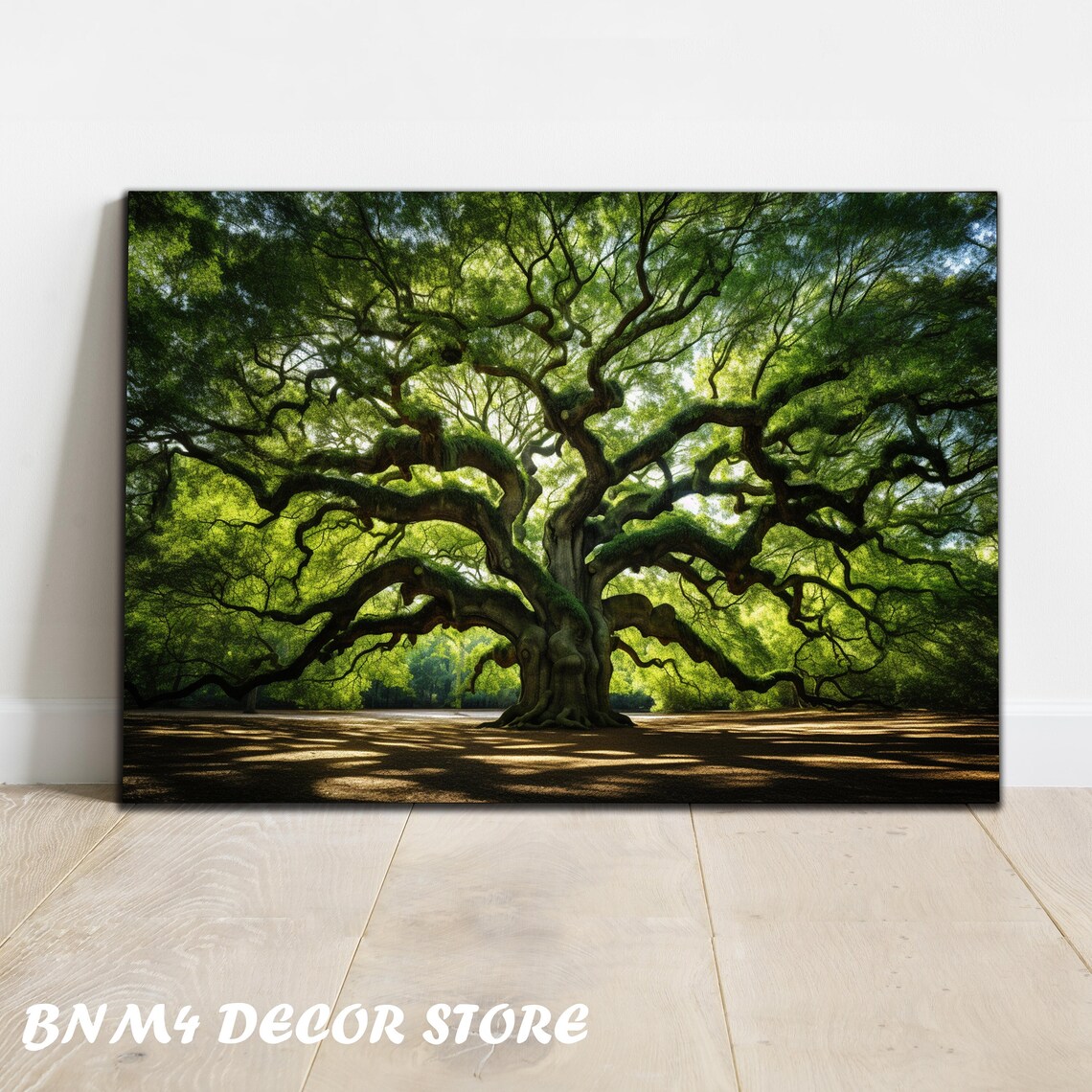 Angel Oak Tree, South Carolina Historic Wall Art Print