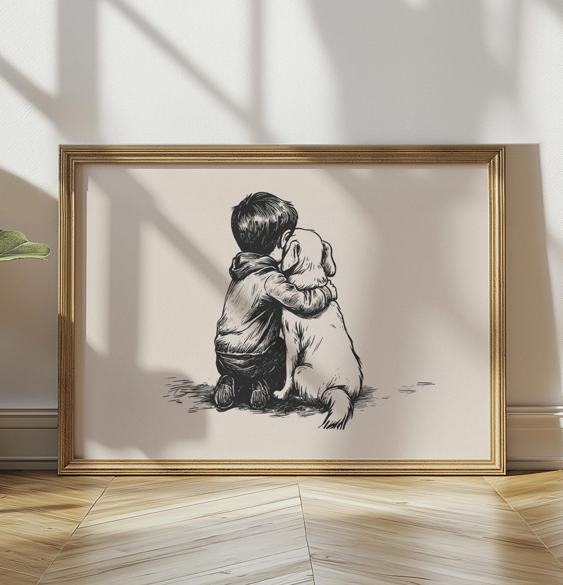 Puppy Nursery Print Boy Nursery Art Dog Vintage Poster Dog Painting Dog Sketch Country Wall Decor Neutral Dog Drawing Dog Wall Art - Image 2