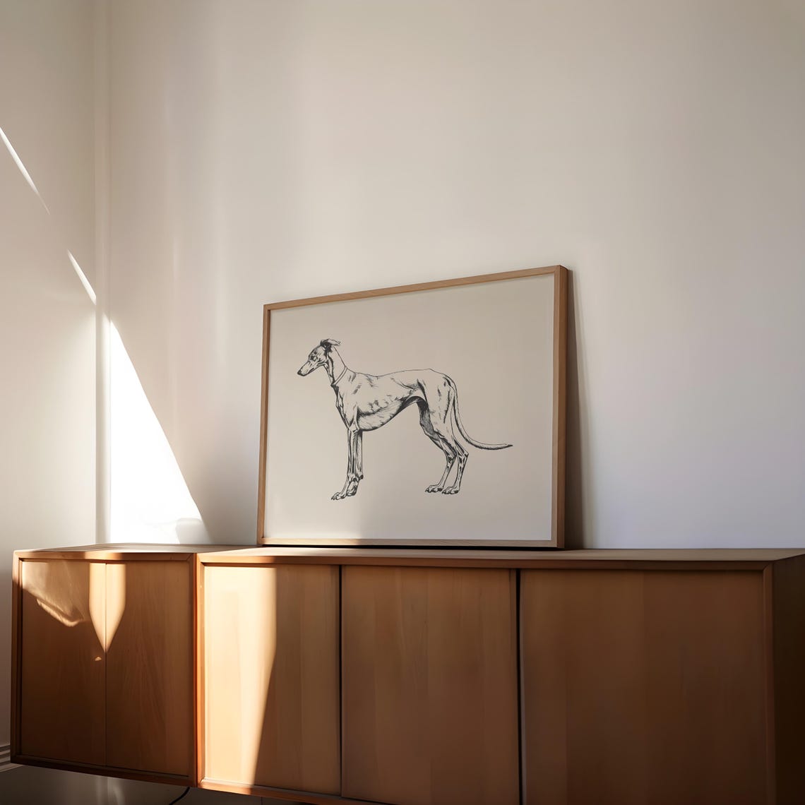 Greyhound Vintage Print Dog Vintage Print Dog Wall Art Antique Vintage Painting Country Wall Art Dog Drawing Art Farmhouse Print - Image 3