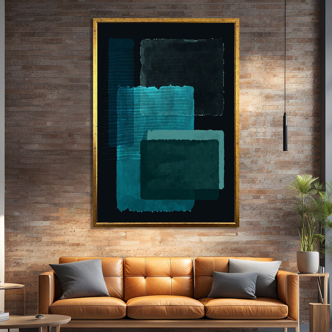 Mark Rothko Style Modern Abstract Geometric Design