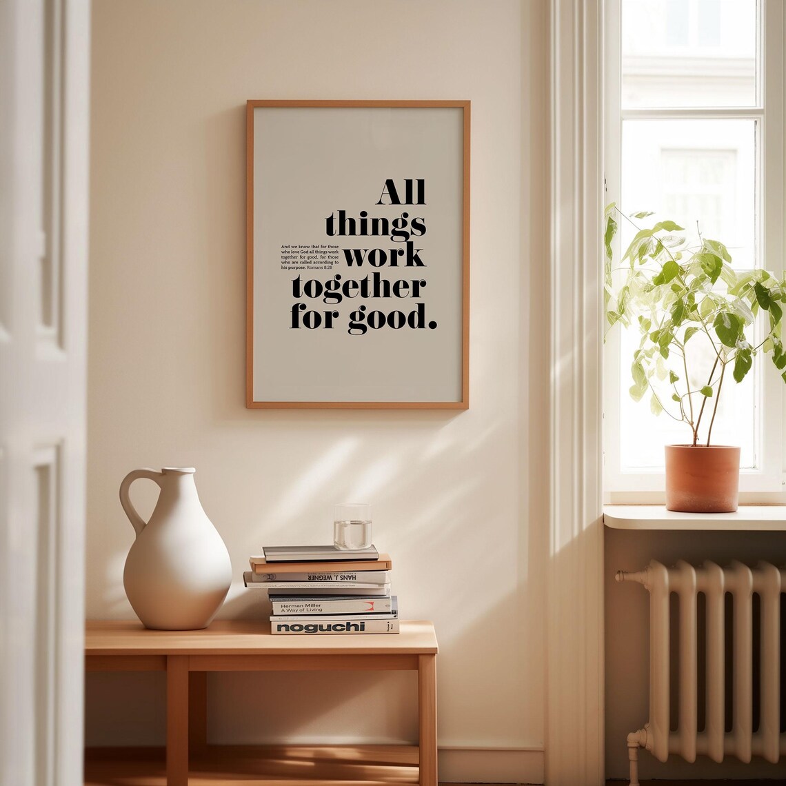 Romans 8:28 Scripture Art Print, Church Decor - Image 2
