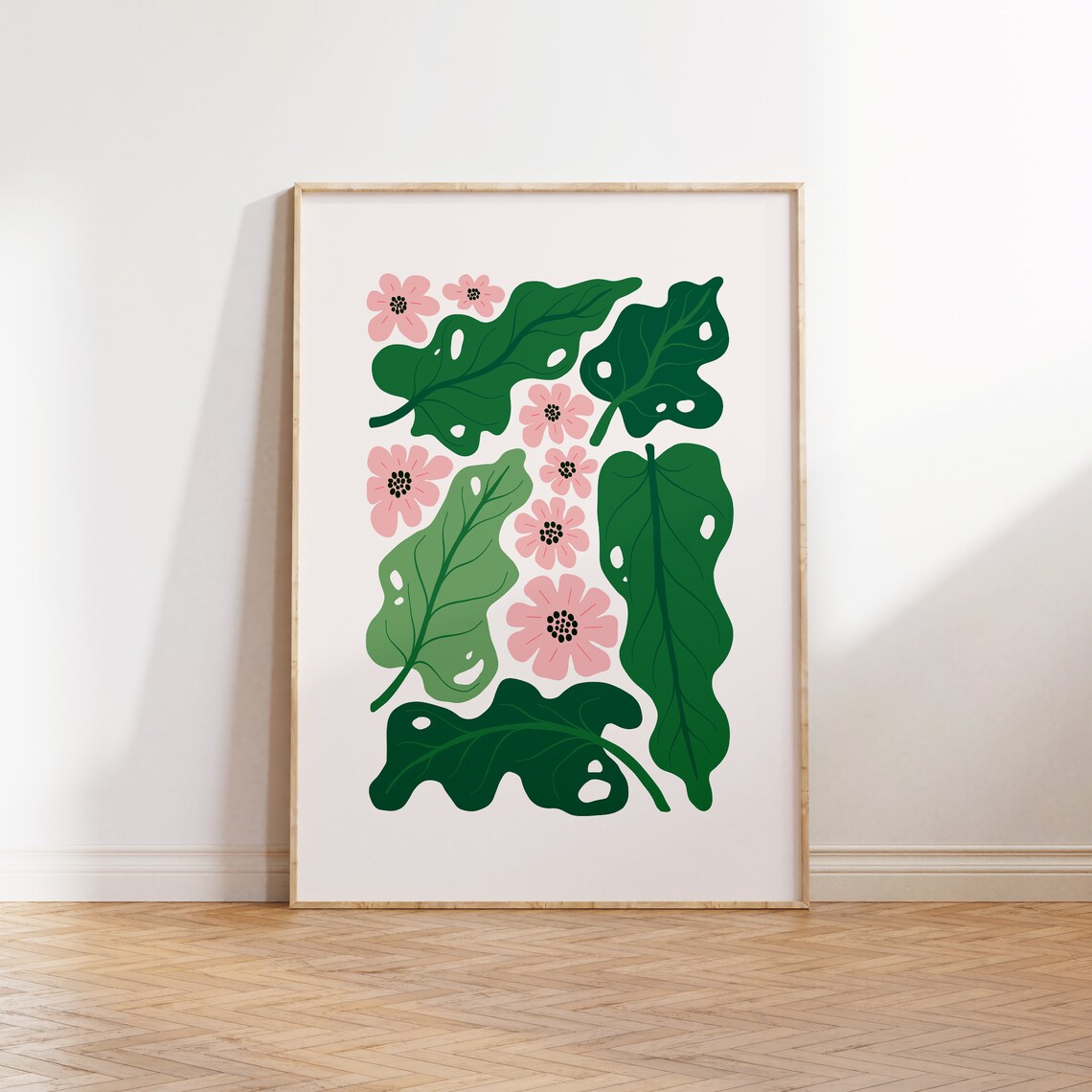 Jungle Flora Tropical Floral Poster Print