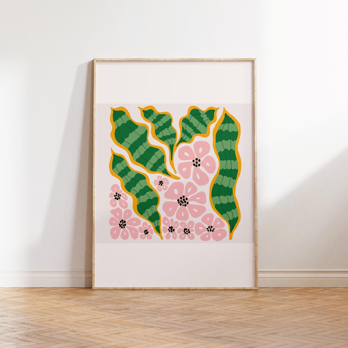 Jungle Flora Tropical Botanical Wall Art Print