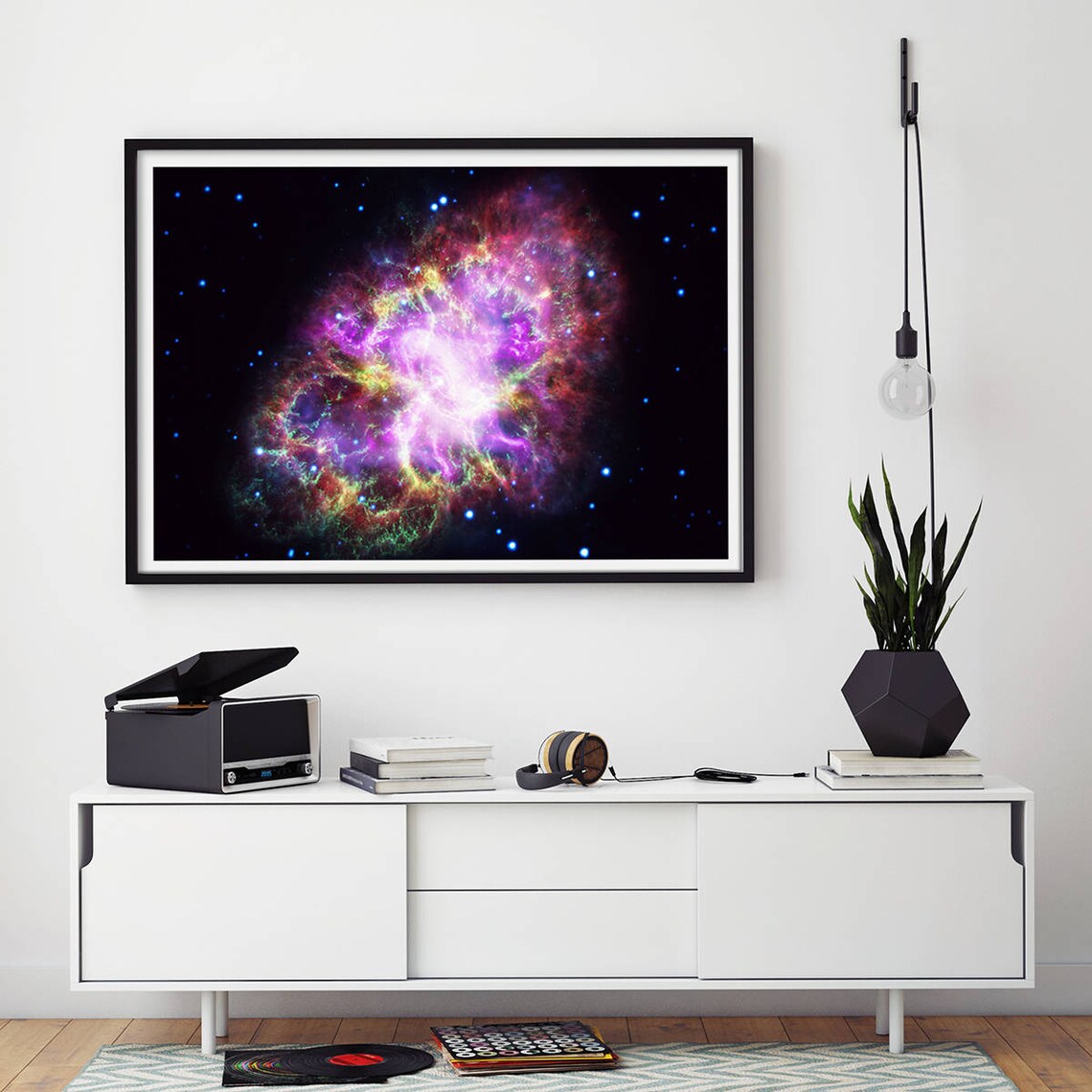 Astronomy Gifts Space Poster, Pink Butterfly Galaxy - Image 3