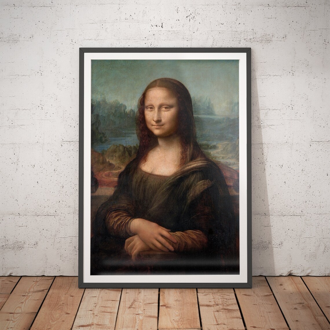 Leonardo da Vinci Mona Lisa Italian Renaissance Portrait Art Poster